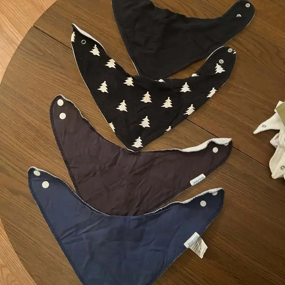 100% Organic Cotton Muslin Baby Bibs - Drool Bibs - Unisex Baby Bibs,